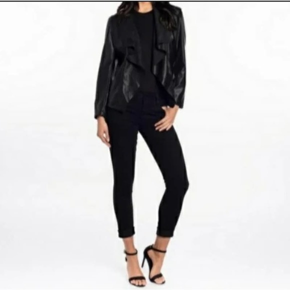 Tahari Women's Textured Reptile Black Jacket Coat - Size M * WOM306 - Picture 6 of 10